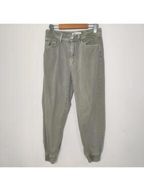 Zara Women’s Sage Green Cotton Jogger Pants Size XS